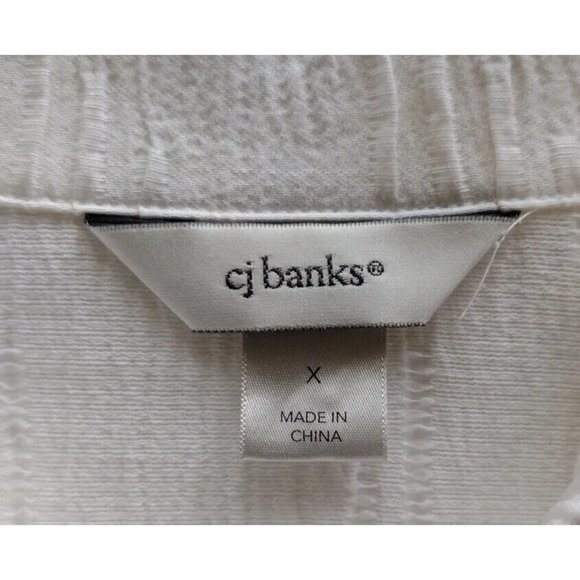 CJ Banks Jacket Womens X Full Zip Tie Collar Pockets - Picture 5 of 16